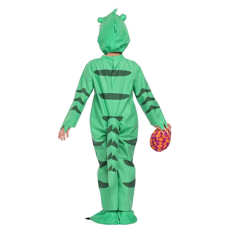 Halloween Unisex Dinosaurs Realistic Costume for Kids, Green, Toddler,S