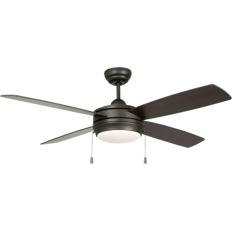 Craftmade Laval 52" 4 Blade Ceiling Fan - Blades and LED Light Kit - Espresso