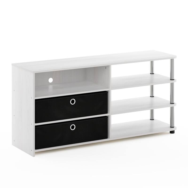 Porch & Den Astor Walnut Brown MDF TV Stand