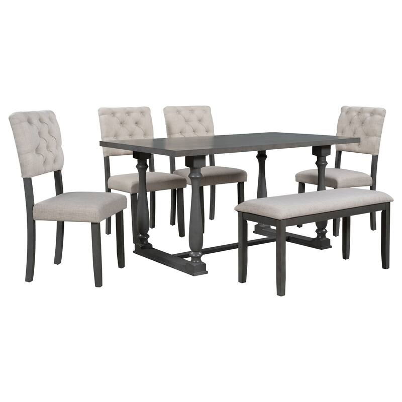 6-Piece Dining Table and Chair Set