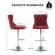 preview thumbnail 21 of 125, Velvet Upholstered Nailheads Tufted Swivel Bar Stools (Set of 6)