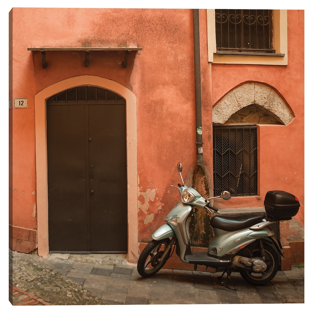 Moped Square by Sossi Madzounian Canvas Art Print