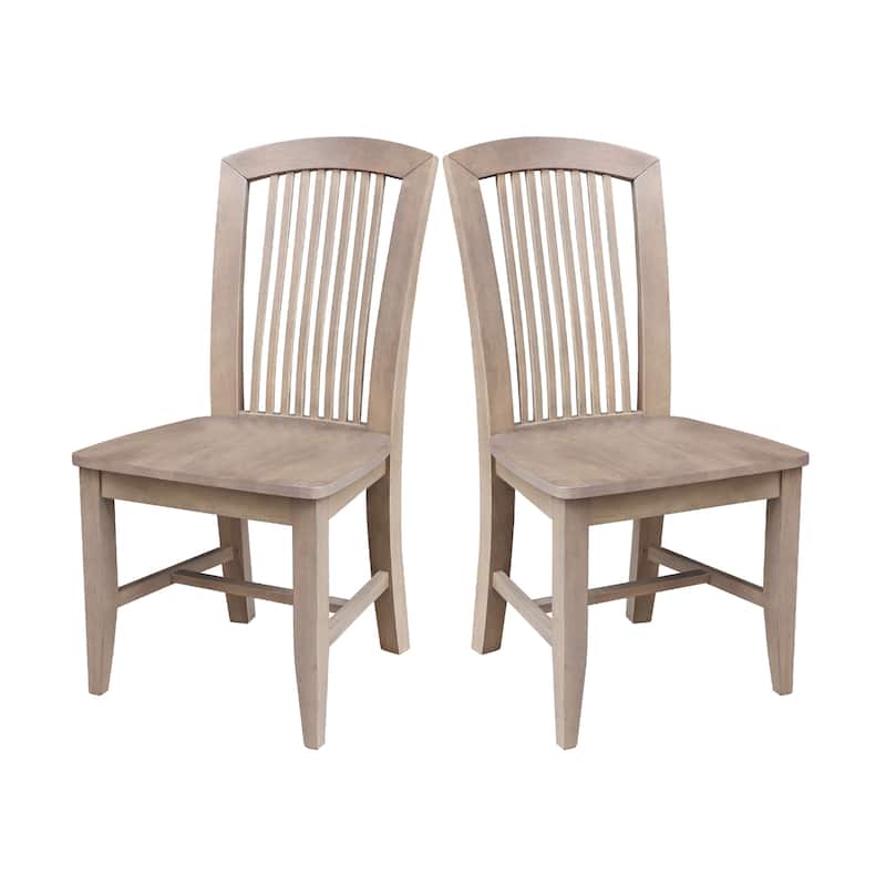 Soma Solid Wood Mission Chairs Set of 2 - Flax