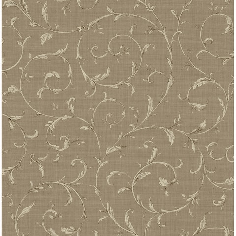 Seabrook Designs Intertwined Vines Unpasted Wallpaper