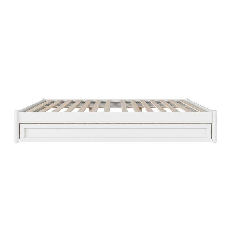 Barcelona Panel Platform Bed with Twin XL Trundle