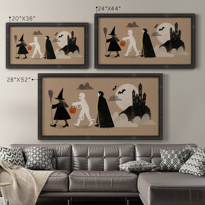 Graphic Halloween Collection D Premium Framed Canvas- Ready to Hang