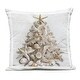 preview thumbnail 1 of 4, Stupell Beachy Shiplap Christmas Tree Outdoor Throw Pillow Design By Sasha