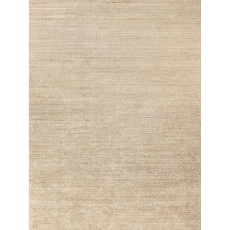 EXQUISITE RUGS Sanctuary Hand-loomed Bamboo Silk/Wool Linen Area Rug.