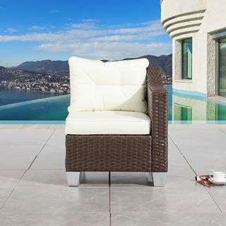 Patio Festival Outdoor Wicker/Rattan Left-Arm Chair