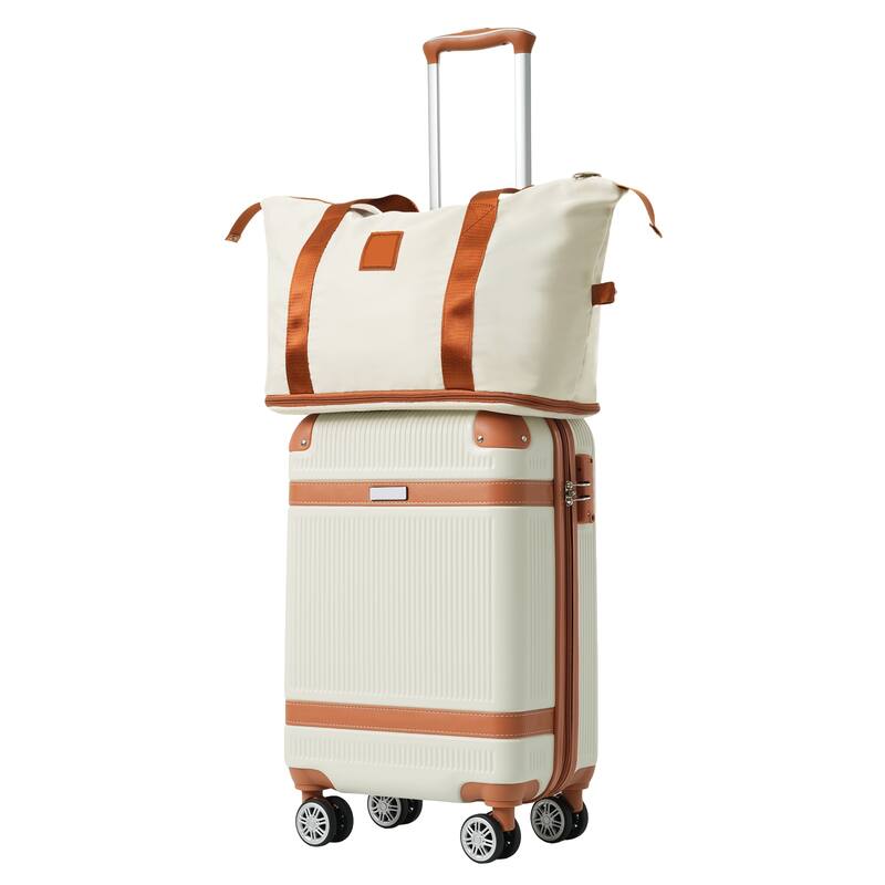 Hardshell Luggage Sets 3 Piece Carry-on Suitcase Double Spinner Wheels with TSA Lock for Men Women