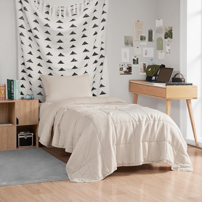 Dark Sky Reserve® - Bamboo Linen Comforter - Portugal Made - Creamy Beige - Twin XL