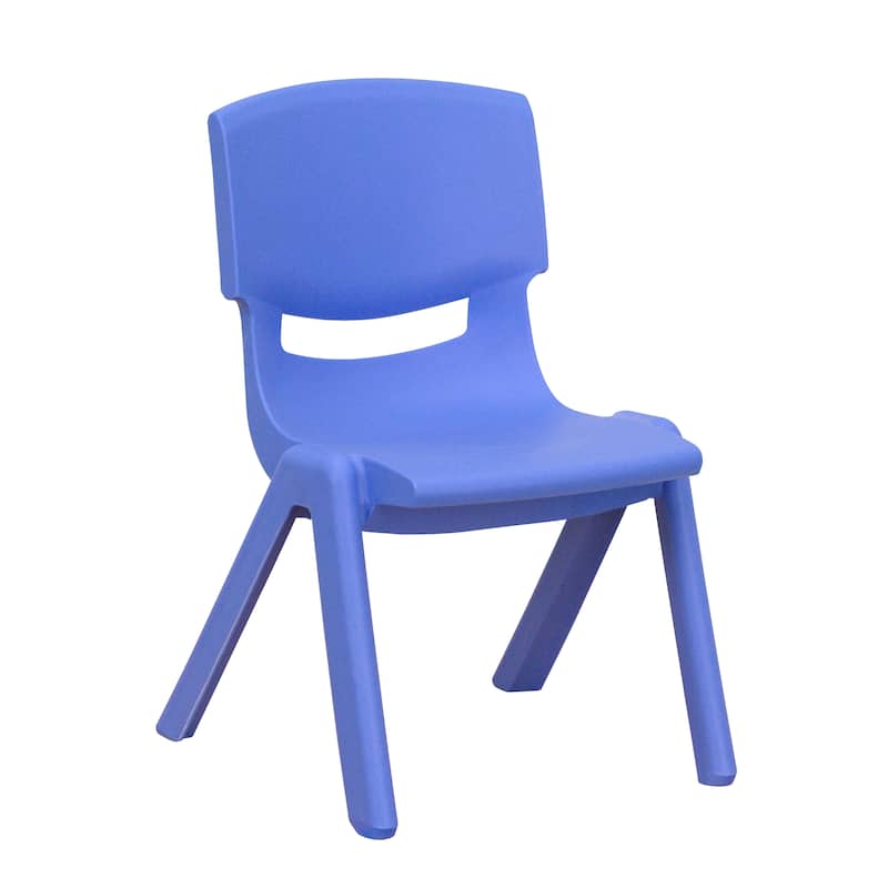 10PK Plastic Stackable Preschool Chair, 10.5" Seat Height - 14"D x 12.5"W x 20"H