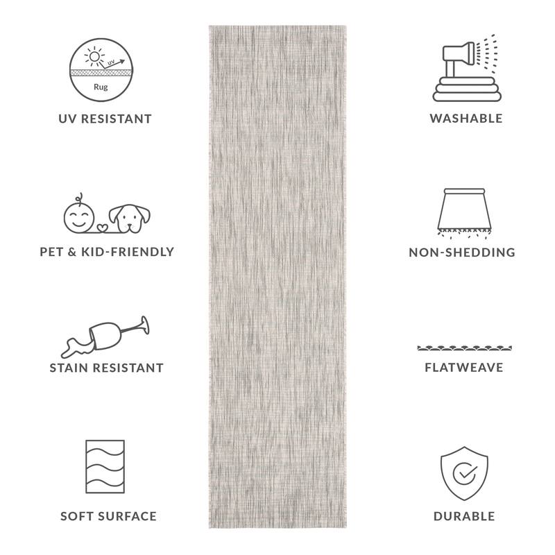 SAFAVIEH Courtyard Consilia Outdoor Waterproof Patio Backyard Rug