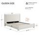 preview thumbnail 10 of 25, Spruce & Spring Modern Fully Upholstered Platform Bed Frame with Wide Headboard