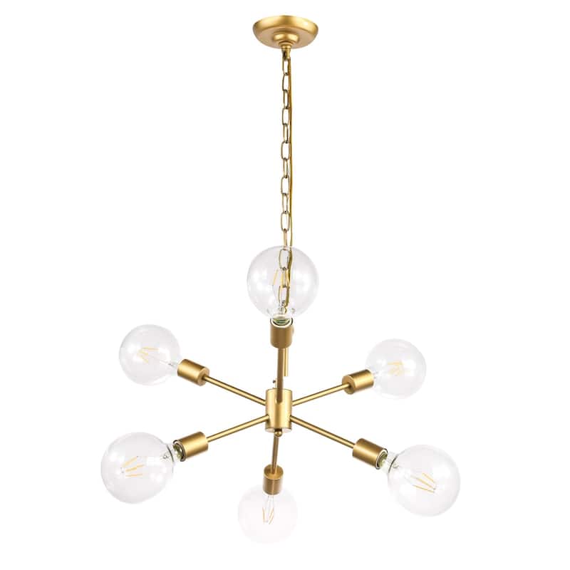 Maya 16-Inch Clear 6-Light Pendant