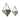 Galvanized Metal Diamond Shaped Angular Hanging Planters Set Of 2 - 19.5 X 12 X 4.75 inches