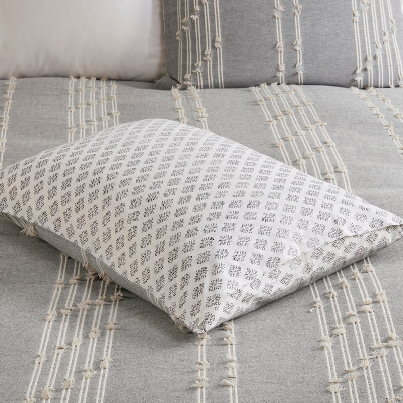INK+IVY Kara 3 Piece Cotton Jacquard Comforter Set