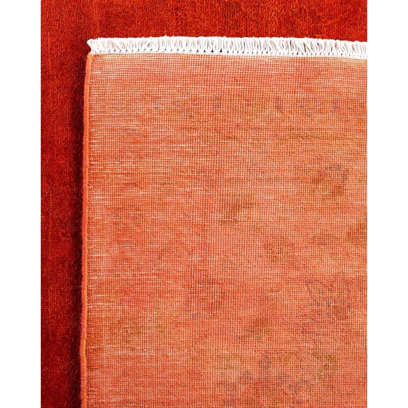 Vibrance One-of-a-Kind Hand-Knotted Area Rug - Orange, 6' 3" x 8' 10" - 6' 3" x 8' 10"