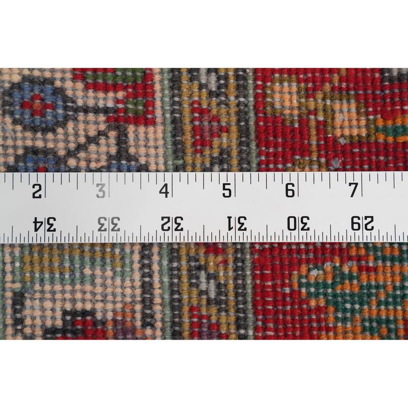 Hand Knotted Oriental 100% Wool Carpet Traditional Floral Red Tabriz Area Rug - 4' 8'' X 3' 4''