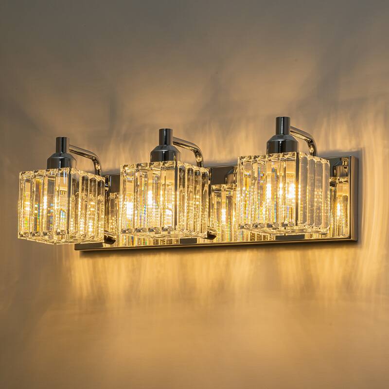 Modern 3/4/5-lights Crystal Bathroom Light Fixtures