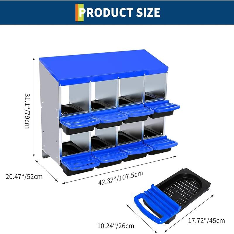 Metal Chicken Nesting Box