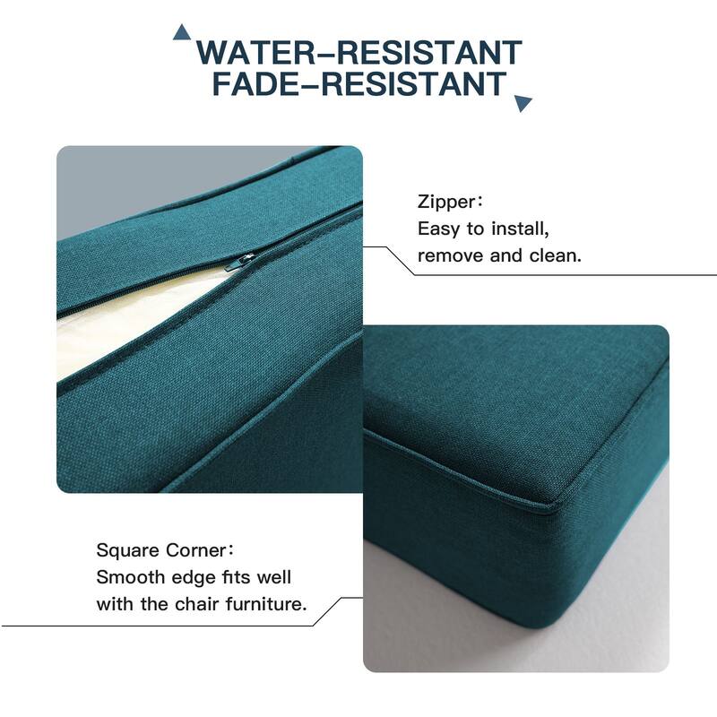 Pocassy 22"x24"x6" Inch Thick Cushions Pillows Indoor Outdoor Cushion 5 Set