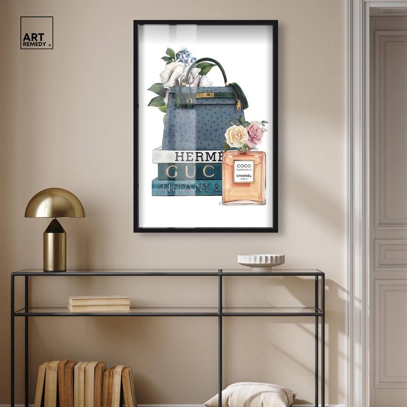Books and Coco Orange Shadowbox by Art Remedy