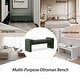 preview thumbnail 16 of 60, Boucle Bedroom Bench with Channel Tufted Modern Entryway Bench Window Bench End of Bed Bench