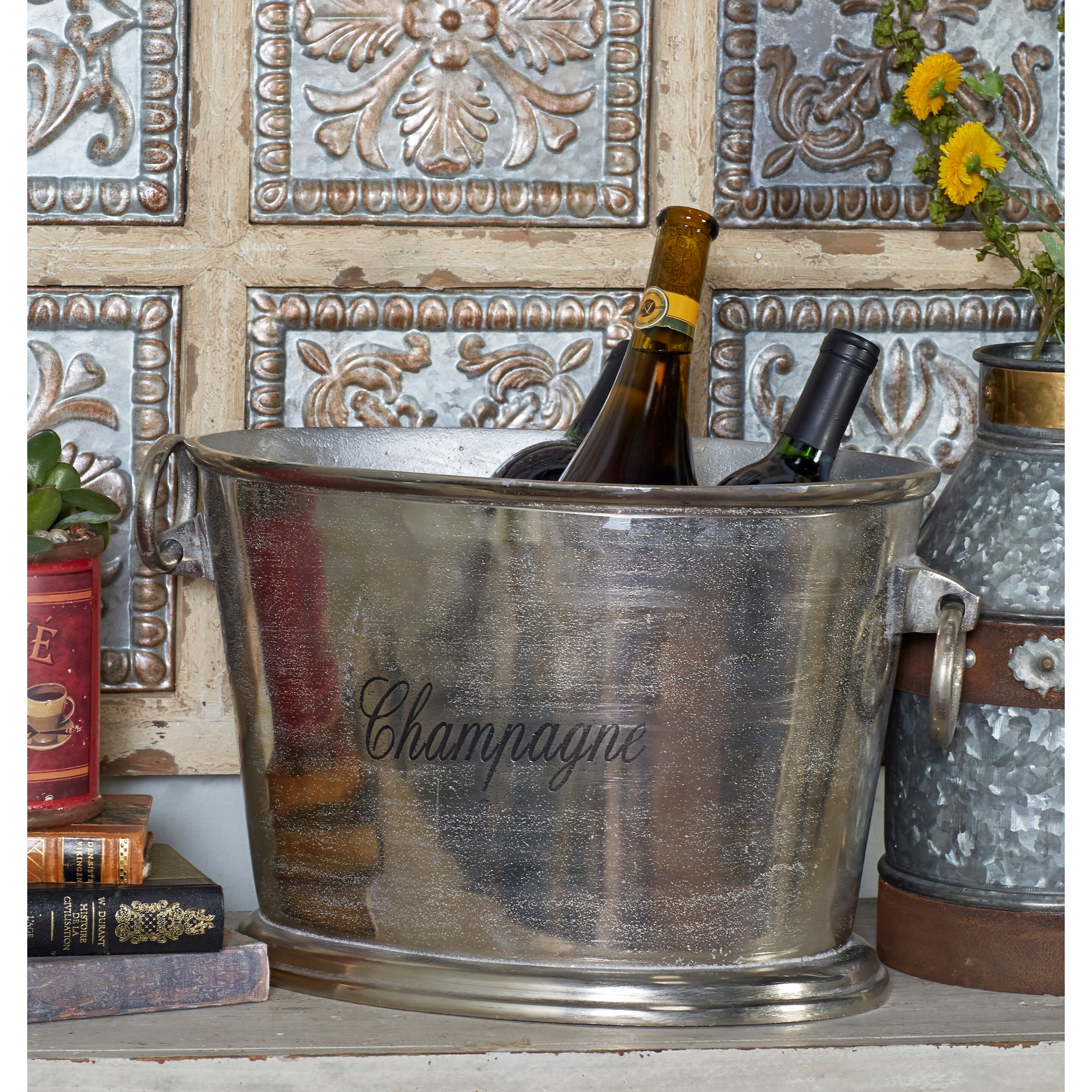 Ice bucket wine discount holder
