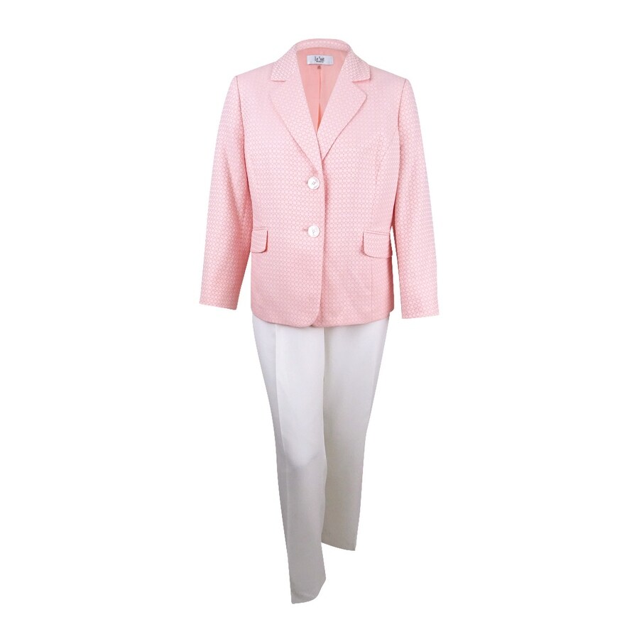 plus size blush pantsuit