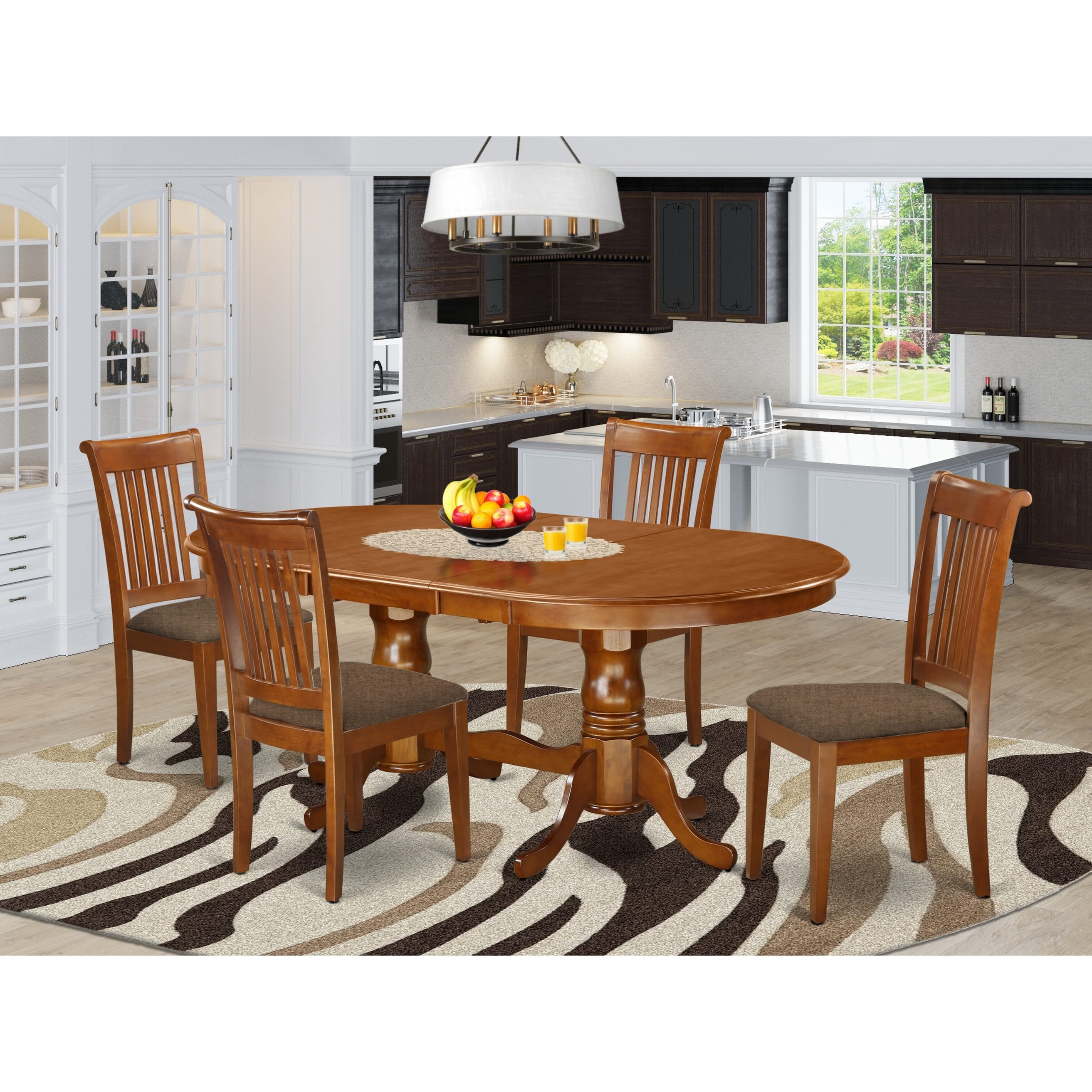 Oval 4 seater cheap dining table