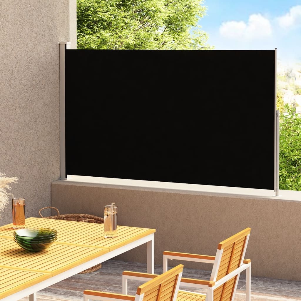 Global Pronex Patio Retractable Side Awning 70.9 inchx118.1 inch Black