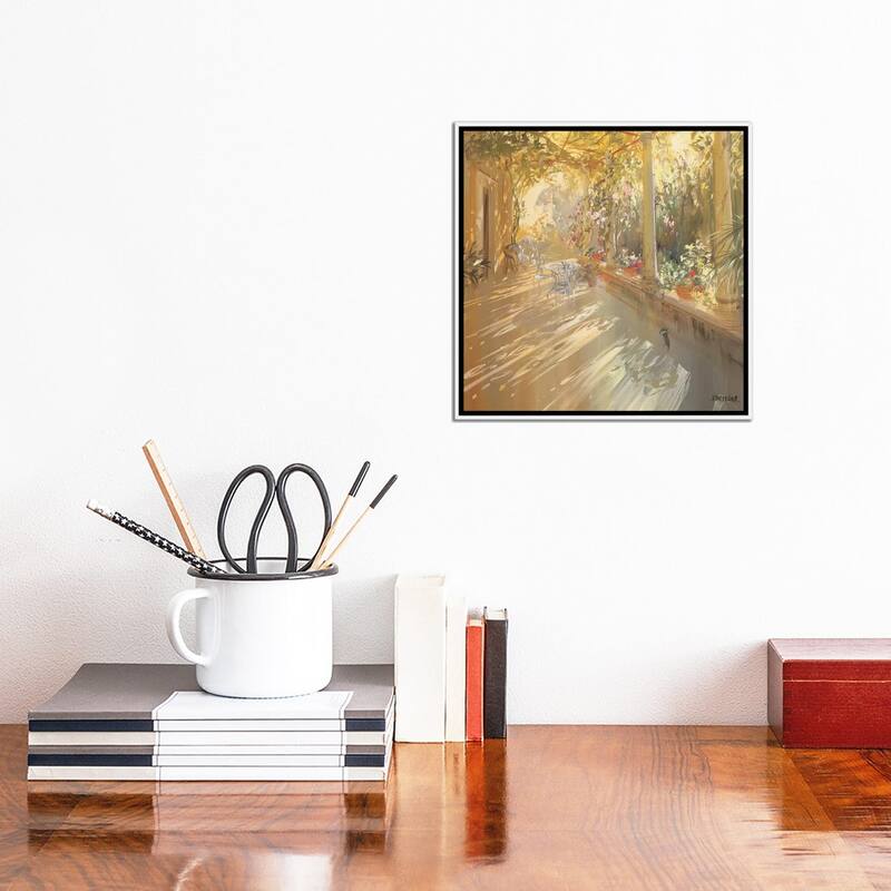 iCanvas "Under The Arbor" by Laurent Parcelier Framed Canvas Print