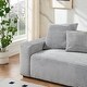 preview thumbnail 5 of 15, Oaks Aura 104.72in. 4-seat Large Sofa With Throw Pillows, Modern Corduroy Fabric Multicolour Choice Couch