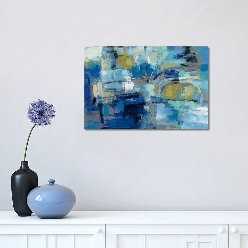 iCanvas "Ultramarine Waves III" by Silvia Vassileva Canvas Print - 12x18x1.5