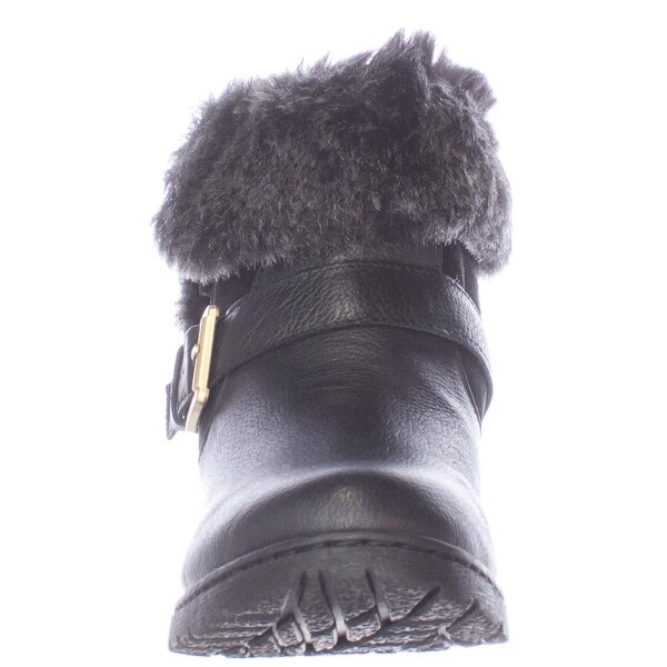 fur lined winter ankle boots