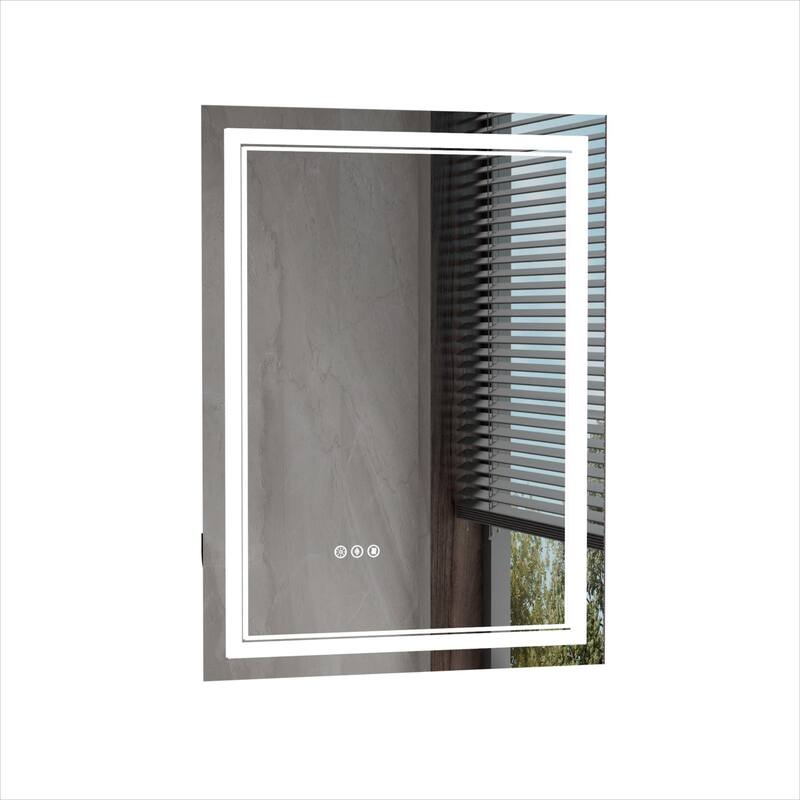 Modland Small Size LED Bathroom Mirror Back & Front Lighted Anti-Fog
