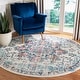preview thumbnail 11 of 109, SAFAVIEH Madison Diederike Boho Medallion Distressed Rug 10' x 10' Round - Cream/Blue