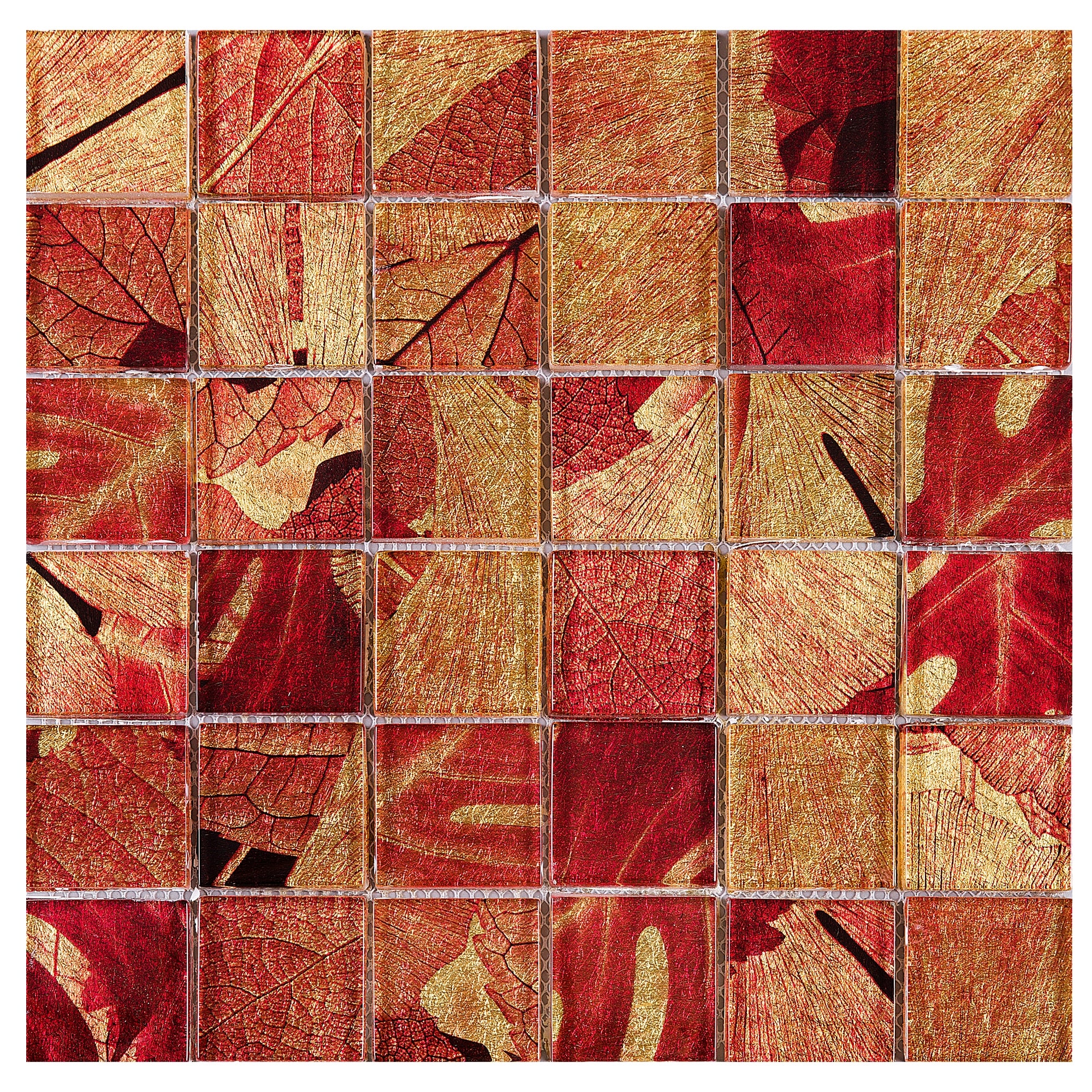 Billy Lejlighedsvis Vær stille TileGen. Season Series Summer 2" x 2" Glass Mosaic Tile in Red Wall Tile  (10 sheets/9.6sqft.) - On Sale - Bed Bath & Beyond - 27973531