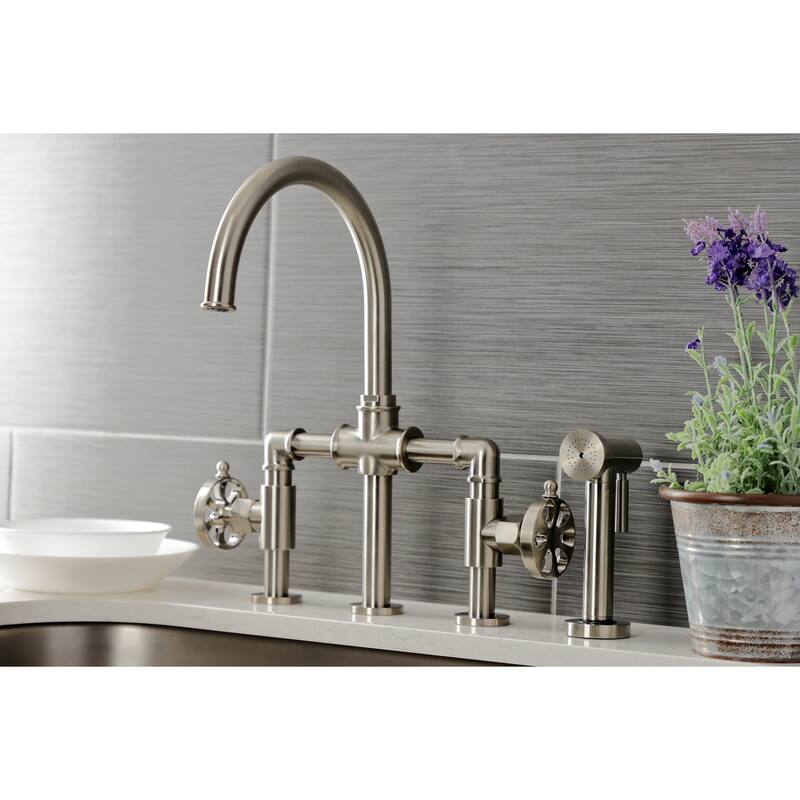 Kingston Brass Belknap Bridge Kitchen Faucet