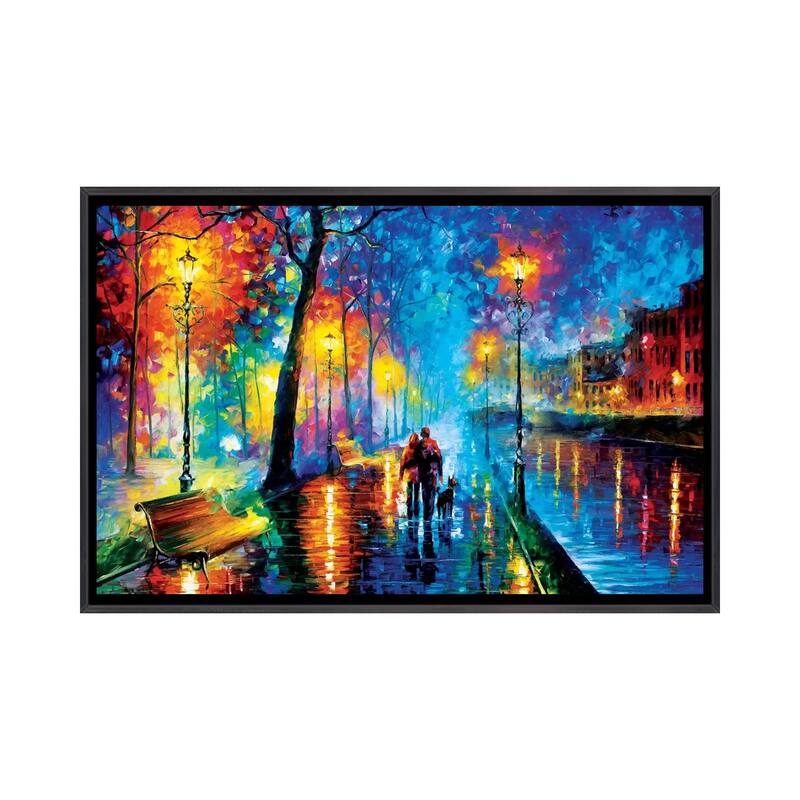 iCanvas "Melody Of The Night" by Leonid Afremov Framed - Ebony - 26x40
