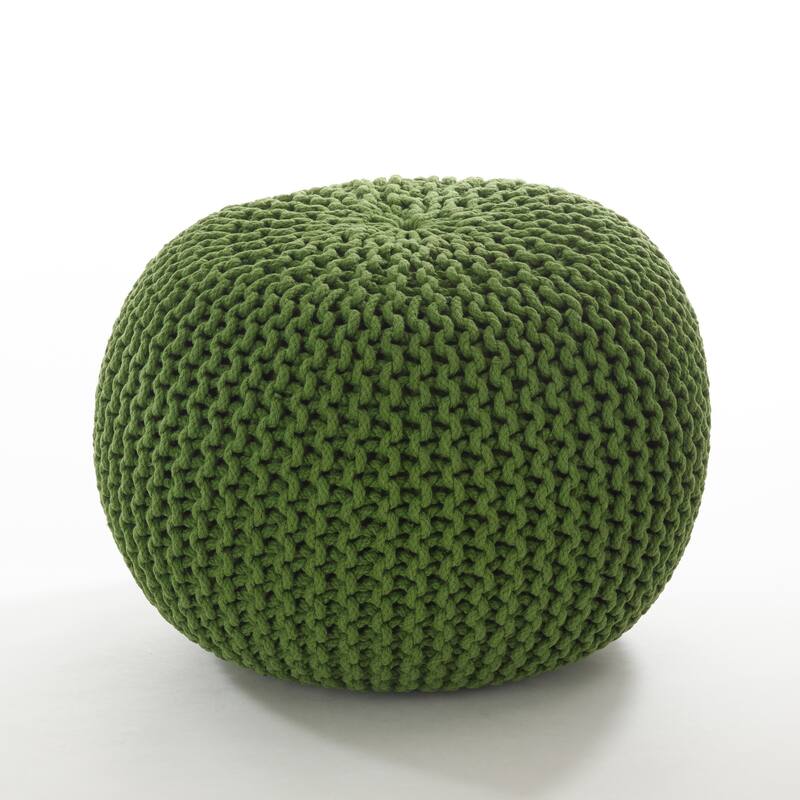 Cotton Twisted Rope Pouf