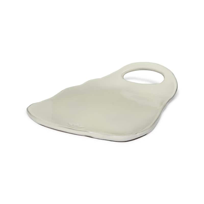 Board Ceramic Dinner Plate Ted - White - White