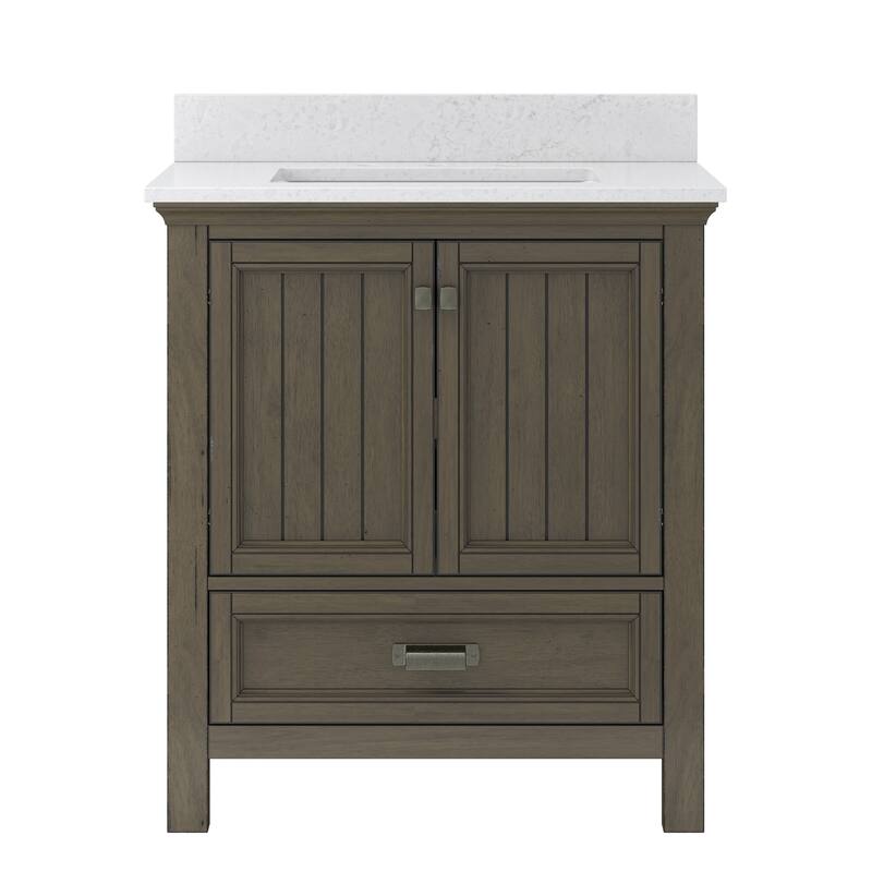 CRAFT + MAIN BAVT3122D-QCV Brantley 30" Free Standing Single Basin - Distressed Grey
