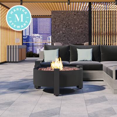 Martha Stewart Perry Street Gas Heating 31 Round Charcoal Fire Pit