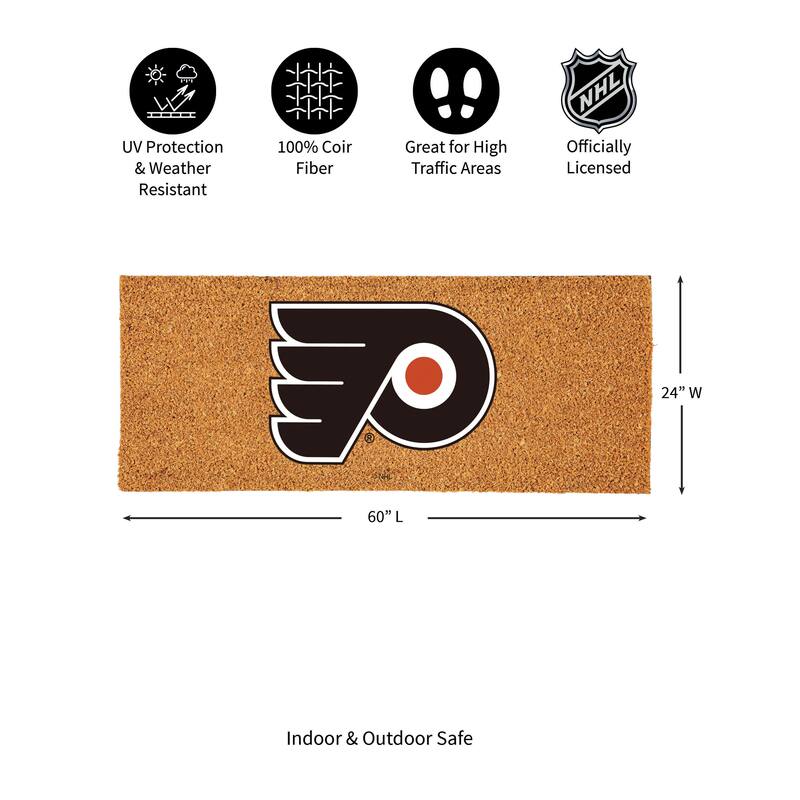 Philadelphia Flyers Full Color Indoor/Outdoor Coir Mat