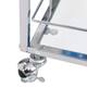 Mobile Bar Cart Serving Wine Cart with Wheels, 3-tier Metal Frame Elegant Wine Storage