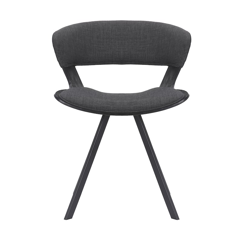 Ulric Wood and Metal Modern Dining Room Accent Chair