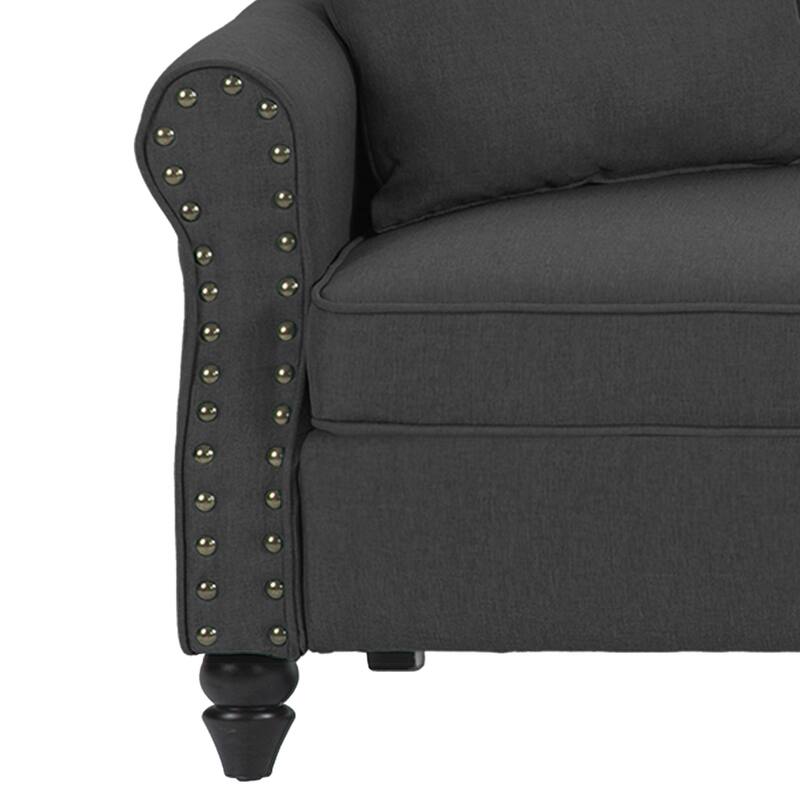 Modern 73" Couch Loveseat Upholstered Sofa