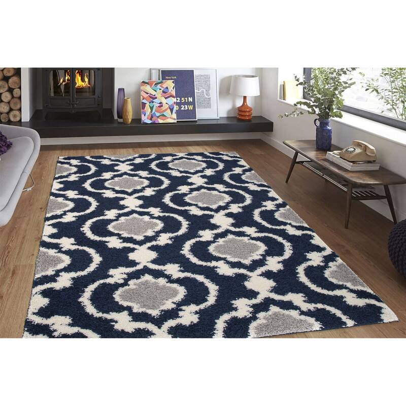 Porch & Den Touro Trellis Shag Area Rug